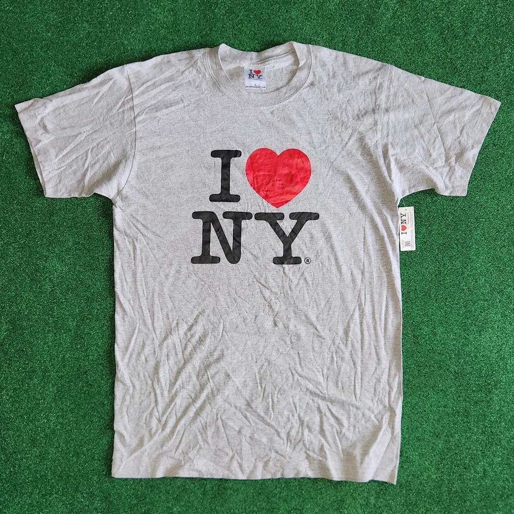 I Love NY T Shirt  Official Gray NYC New York Men Large